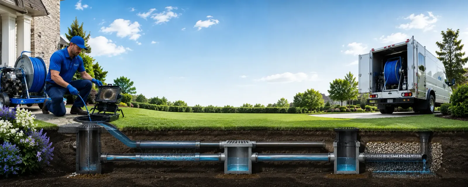 Outdoor drain cleaning information for O Kean, AR